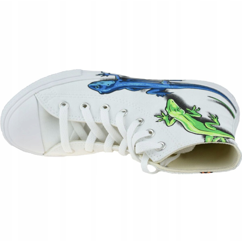 Converse Lizards Chuck Taylor All Star High Enfant 667943C blanc gris 2