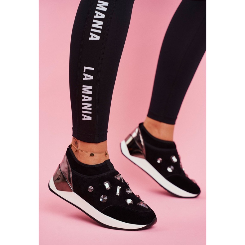 SEA Chaussures De Sport Pour Femmes Avec Cristaux Noir Todo le noir 1