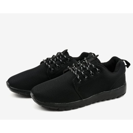 Chaussures de sport noires pour hommes MN15-2 le noir 2
