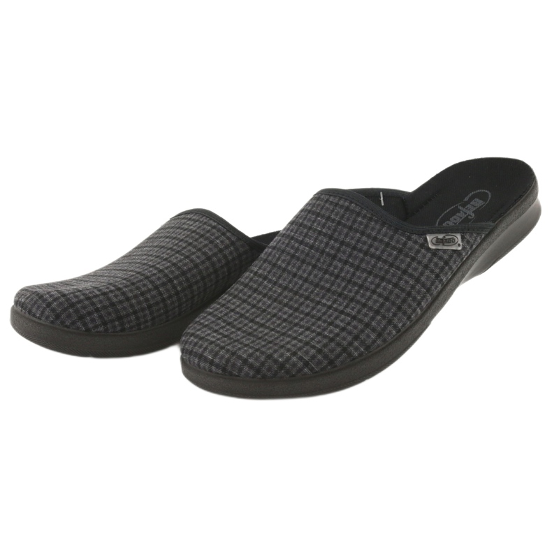 Befado chaussures pour hommes pu 548M012 noir gris 4