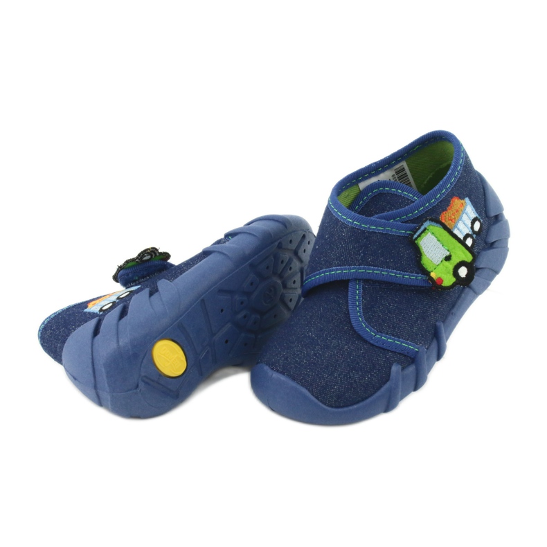 Chaussures enfant Befado 523P012 bleu marin bleu vert 4