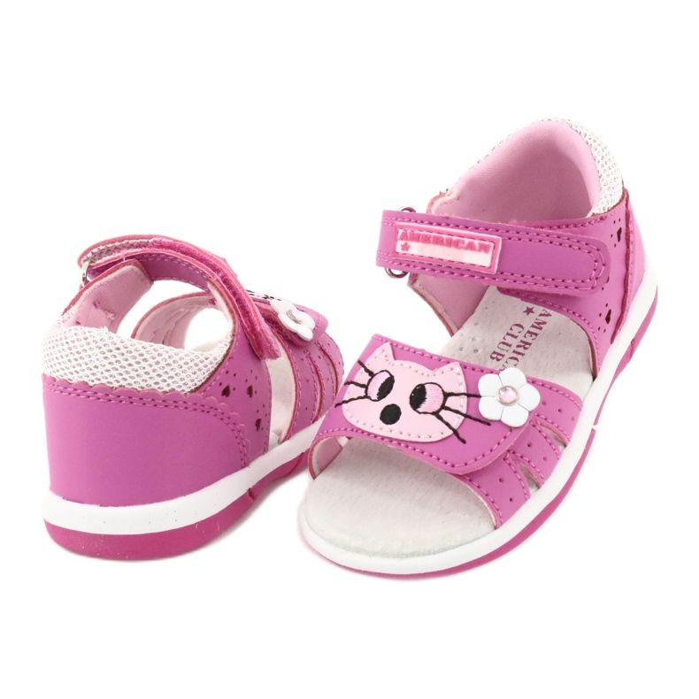 Sandales filles American Club DR22/20 chaton rose 3 Sandales filles American Club DR22/20 chaton rose 3