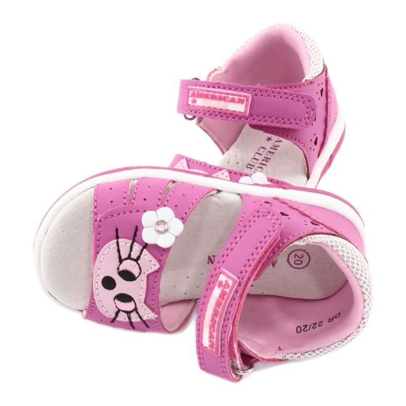 Sandales filles American Club DR22/20 chaton rose 4 Sandales filles American Club DR22/20 chaton rose 4