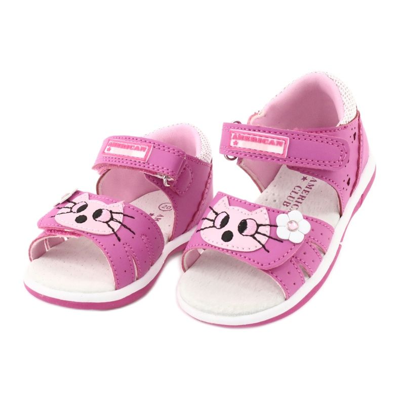 Sandales filles American Club DR22/20 chaton rose 2 Sandales filles American Club DR22/20 chaton rose 2