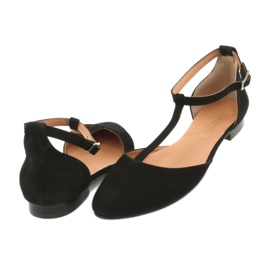 Sandales noires pour femmes à talon et bout fermé Angello 2236 le noir 3