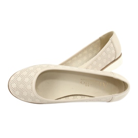 Angello Ballerinas beige ouverts pour femmes1832 4