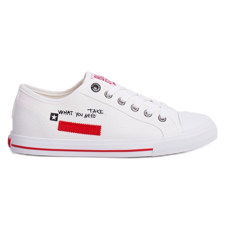 Baskets Femme Big Star Blanc FF274079 le noir rouge 4