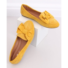 Mocassins à nœud miel B2028 Jaune 1