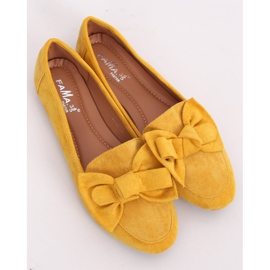 Mocassins à nœud miel B2028 Jaune 4
