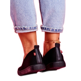 Baskets noires pour femmes Baskets à enfiler Big Star FF274A609 3