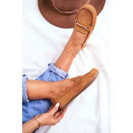 BUGO Mocassins Femme Daim Camel Dive brun 4