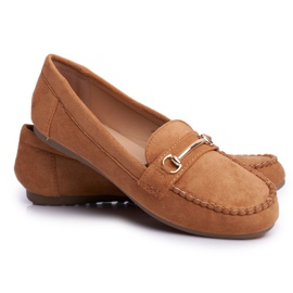 BUGO Mocassins Femme Daim Camel Dive brun 5