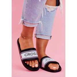 Chaussons Femme Cross Jeans Noir FF2R4159C blanche le noir 2