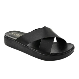 Chaussons femme LU22 noirs 1