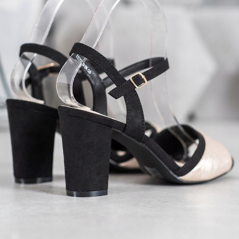 Filippo Sandales à talons hauts le noir jaune 1