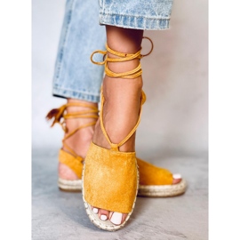 BB25 Espadrilles jaune miel pour femme 3