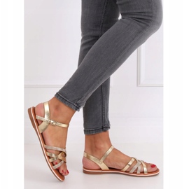 Sandales pour femmes dorées 99-62 Or d'or 1