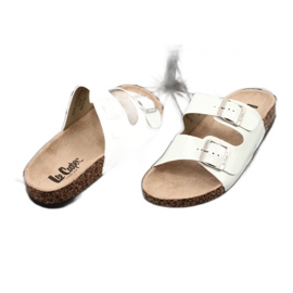 Chaussons blancs anatomiques laqués Lee Cooper 1043-5 1