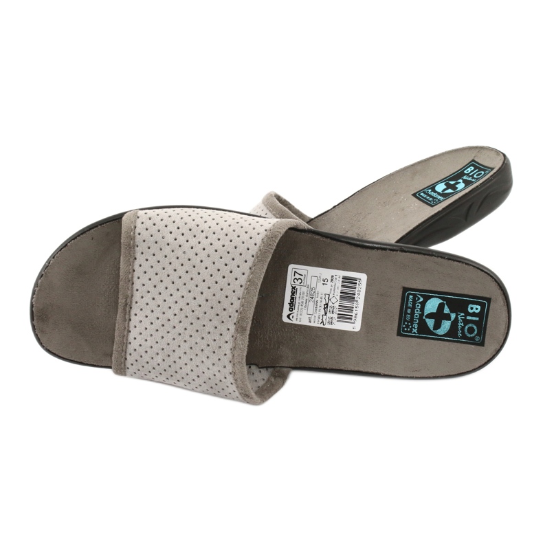 Chaussons femme Adanex 24825 gris 4