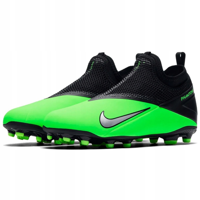 Nike Phantom Vsn 2 Academy Df Fg / MG Jr CD4059 306 chaussures de football multicolore vert 1
