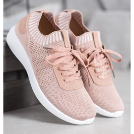 SHELOVET Chaussures de sport en poudre rose 2