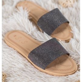 Small Swan Chaussons À Paillettes noir multicolore 1