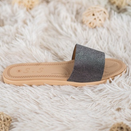 Small Swan Chaussons À Paillettes noir multicolore 2