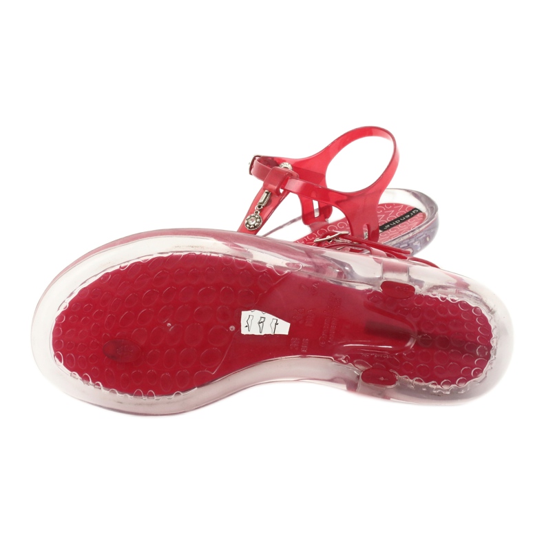 Tongs Grendha Transparent / rouge incolore 4