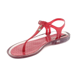 Tongs Grendha Transparent / rouge incolore 1