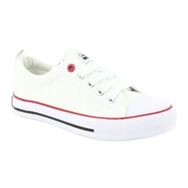American Club American White Classic LH25 Sneakers à égalité blanche blanche 2