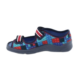Chaussures enfant Befado 969X153 rouge bleu marine bleu 2