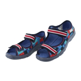 Chaussures enfant Befado 969X153 rouge bleu marin bleu 3