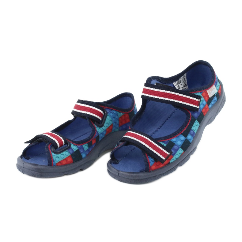 Chaussures enfant Befado 969X153 rouge bleu marin bleu 3