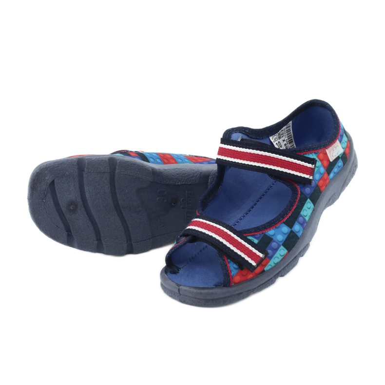 Chaussures enfant Befado 969X153 rouge bleu marine bleu 4
