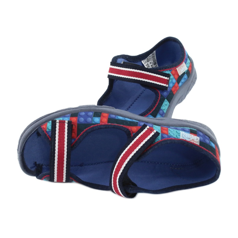 Chaussures enfant Befado 969X153 rouge bleu marine bleu 5