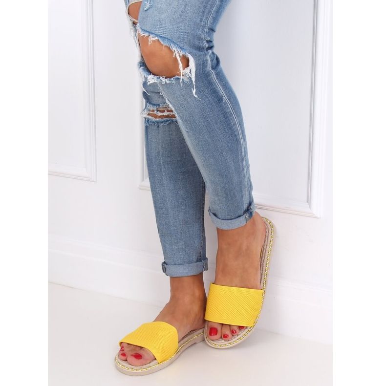 Chaussons femme miel 35-185 Jaune 1