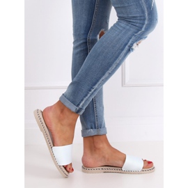 Chaussons femme blancs 35-185 Blanc blanche 2