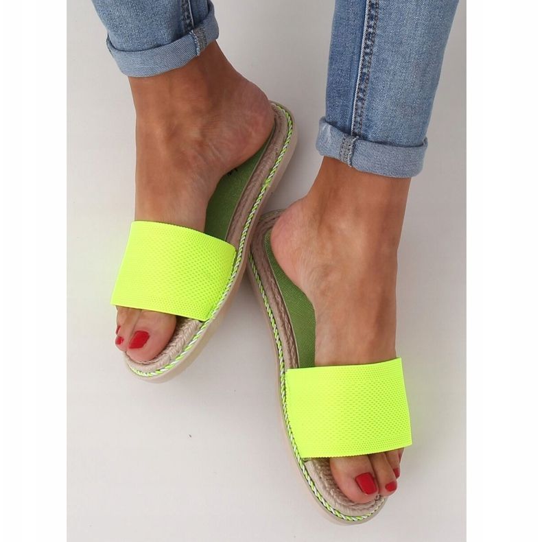 Chaussons femme fluo 35-185 Vert 2