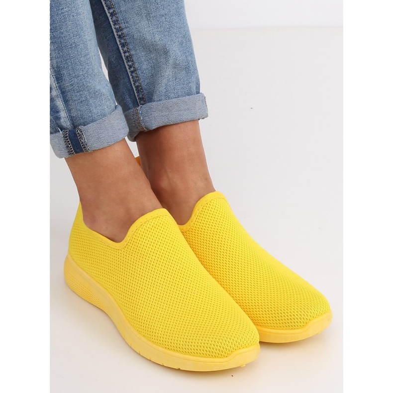 Chaussures de sport jaunes 7079 Jaune 2