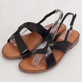 Sandales femme noires 222-31 Noir le noir 1