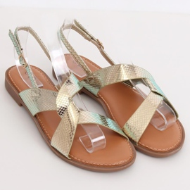 Sandales pour femmes dorées 222-31 Or 2