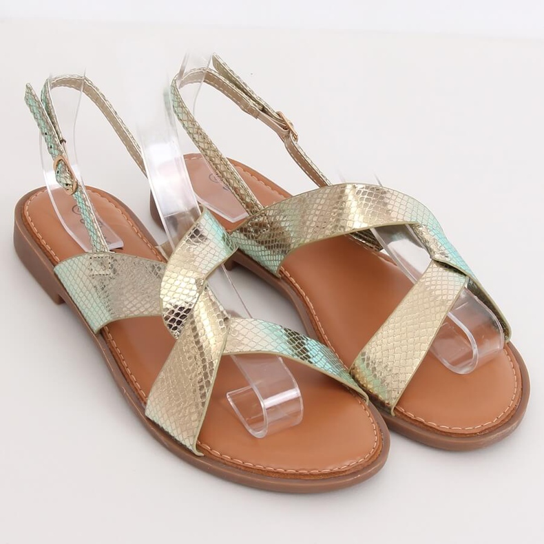 Sandales pour femmes dorées 222-31 Or 2