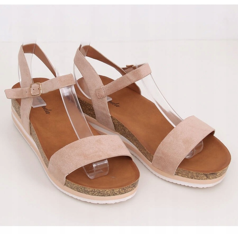 Sandales beiges femme RD054 Beige 1 Sandales beiges femme RD054 Beige 1