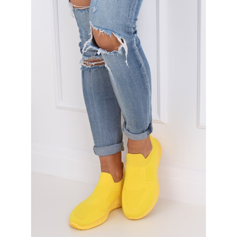Jaune 4388 Chaussures de sport jaunes 1