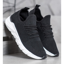 Lemax Baskets en textile sur la plate-forme le noir 2