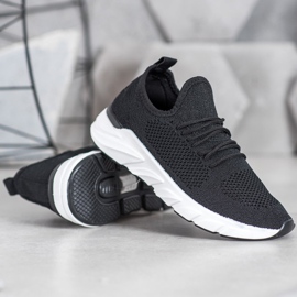 Lemax Baskets en textile sur la plate-forme le noir 3