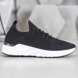 Lemax Baskets en textile sur la plate-forme le noir 1