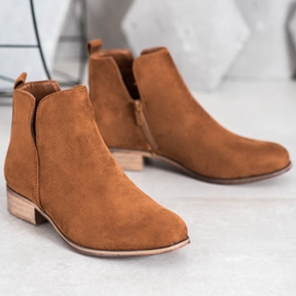 Evento Bottines en daim brun 3