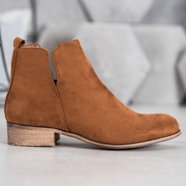 Evento Bottines en daim brun 2
