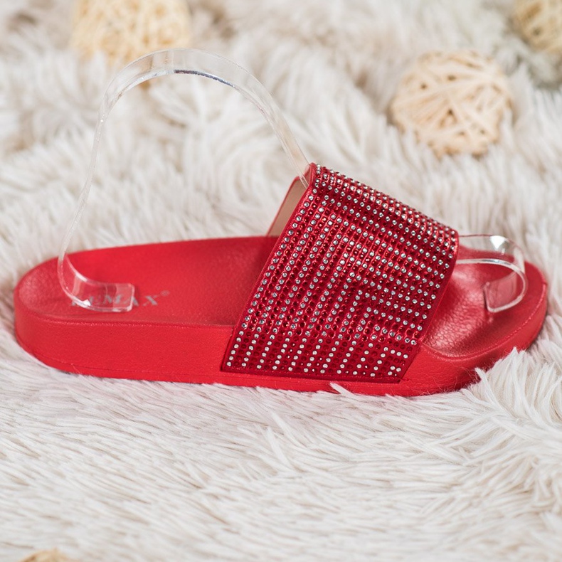 Lemax Chaussons Rouges Avec Cubic Zirconia 2